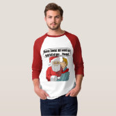 おもしろいなクリスマスのギフトのTシャツ Tシャツ (正面フル)