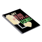 おもしろいなクリスマスのクリスマスのエッグノッグの服装 ノートブック (右側)