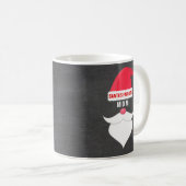 おもしろいなクリスマスのサンタのお気に入りのなお母さんのカスタム コーヒーマグカップ (正面右)