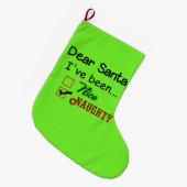 おもしろいなクリスマスのストッキング ラージクリスマスストッキング (正面 (吊り時))