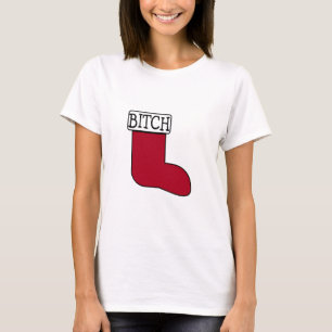 おもしろいなクリスマスのストッキング Tシャツ