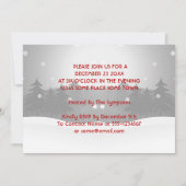 おもしろいなクリスマスのパーティの招待状のサイのサンタの帽子 招待状 (裏面)