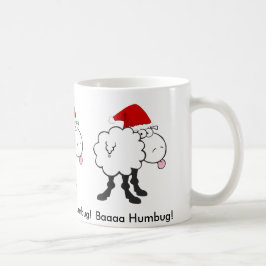 おもしろいなクリスマスのヒツジのbahの詐欺のマグ コーヒーマグカップ