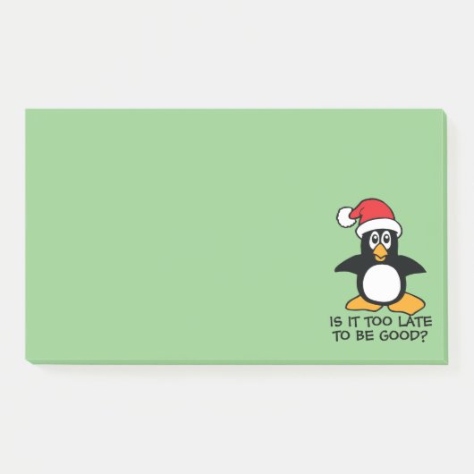 おもしろいなクリスマスのペンギンは遅いそれ余りによいためにです ポストイット (正面)