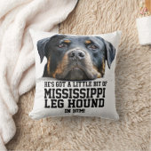 おもしろいなクリスマスのミシシッピーの足の猟犬|のロットワイラー犬 クッション (ブランケット)