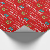 おもしろいなクリスマスのラッパー ラッピングペーパー (角)