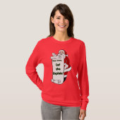 おもしろいなクリスマスのワイシャツのギフト Tシャツ (正面フル)