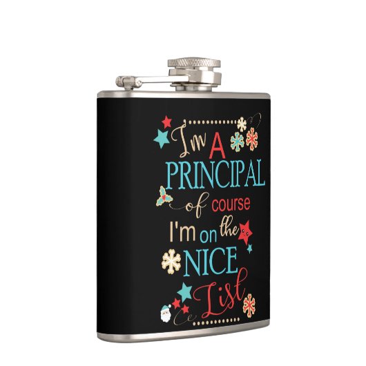 おもしろいなクリスマスの主なギフト私は校長のです フラスク (右)