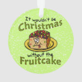 おもしろいなクリスマスの漫画のFruitcake オーナメント (裏面)
