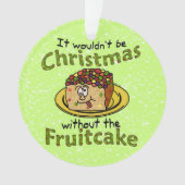おもしろいなクリスマスの漫画のFruitcake オーナメント (正面)