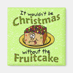 おもしろいなクリスマスの漫画のFruitcake マグネット
