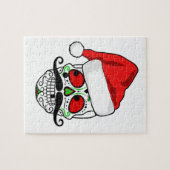 おもしろいなクリスマスの砂糖のスカル ジグソーパズル (横)