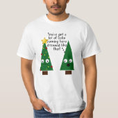 おもしろいなクリスマスの粘着性の人のスエットシャツ Tシャツ (正面)