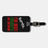 おもしろいなクリスマスの荷物のラベルずっと私はいけないです ラゲッジタグ (正面横)