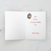 おもしろいなクリスマスの親友のリス動物のユーモア シーズンカード (内部)