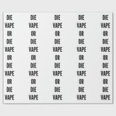 おもしろいなクリスマスのvapeはまたは蒸気をvaping死にます ラッピングペーパー (フラット)