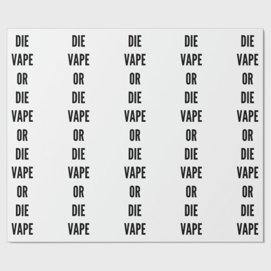 おもしろいなクリスマスのvapeはまたは蒸気をvaping死にます ラッピングペーパー (フラット)