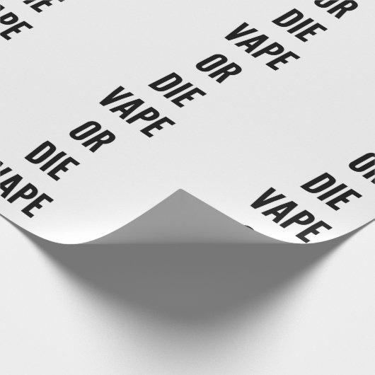 おもしろいなクリスマスのvapeはまたは蒸気をvaping死にます ラッピングペーパー (角)