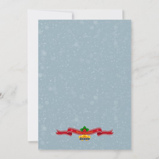 おもしろいなクリスマスカードのクリスマスの挨拶状 シーズンカード (裏面)