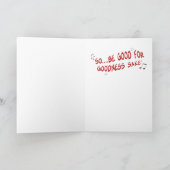 おもしろいなクリスマスカード: あなたは目がさめていた場合知っています シーズンカード (内部)