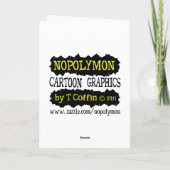 おもしろいなクリスマスカード: サンタはリラックスしました シーズンカード (裏面)