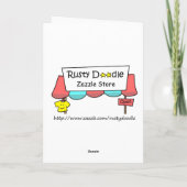 おもしろいなクリスマスカード: サンタは仕事について不平を言います シーズンカード (裏面)