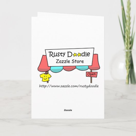 おもしろいなクリスマスカード: サンタは仕事について不平を言います シーズンカード (裏面)