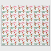 おもしろいなクリスマスサンタの休日 ラッピングペーパー (フラット)