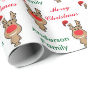 おもしろいなクリスマスサンタの休日 ラッピングペーパー (ロールコーナー)