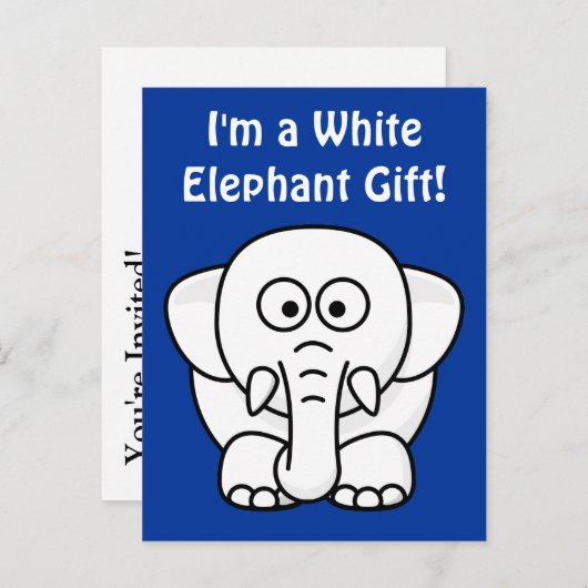 おもしろいなクリスマスプレゼント: 実質の不要品のギフト! 案内ポストカード (正面/裏面)