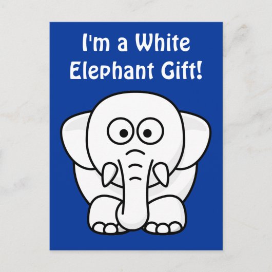 おもしろいなクリスマスプレゼント: 実質の不要品のギフト! 案内ポストカード (正面)