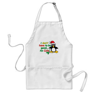 おもしろいなクリスマス私はかわいいですよくなくてもよろしくないです私! スタンダードエプロン