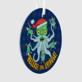 おもしろいなクリスマス解放Kringleサンタクロース オーナメント (正面)