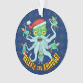 おもしろいなクリスマス解放Kringleサンタクロース オーナメント (正面)