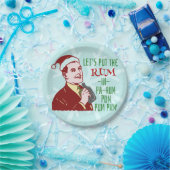 おもしろいなクリスマス・パーティのレトロのラム酒の大人の休日 ペーパープレート (パーティー)