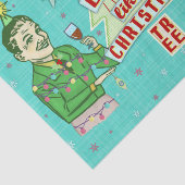 おもしろいなクリスマス・パーティのレトロの大人の飲む休日 薄葉紙 (詳細)