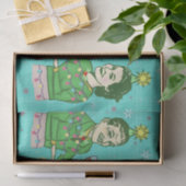 おもしろいなクリスマス・パーティのレトロの大人の飲む休日 薄葉紙 (ギフト)