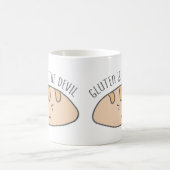 おもしろいなグルテンは自由な悪魔のグルテンです コーヒーマグカップ (中央)