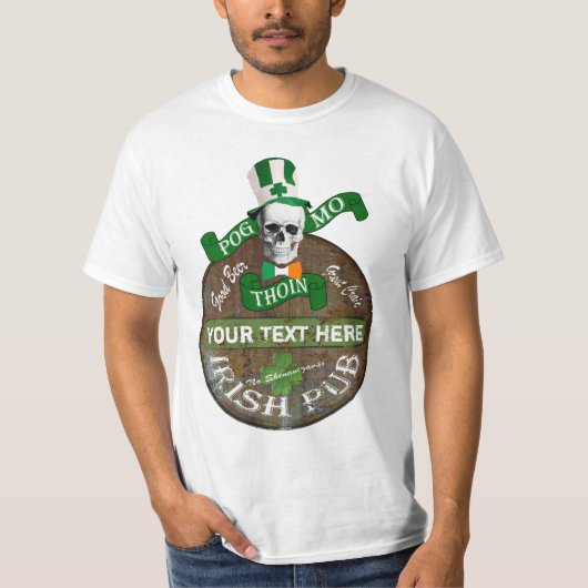 おもしろいなゲール族の攻撃的なSt patricks Tシャツ (正面)