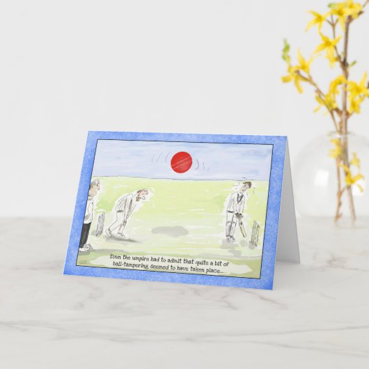 おもしろいなコオロギのバースデー・カード カード (黄色い花)