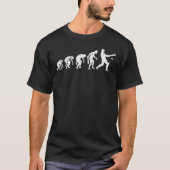おもしろいなコオロギの進化のTシャツ Tシャツ (正面)
