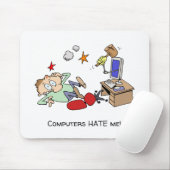 おもしろいなコンピュータは私を漫画憎みます マウスパッド (マウス)