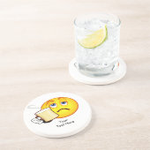 おもしろいなコーヒーあなたのここの文字のコースター コースター (側面)