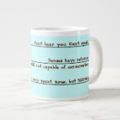 おもしろいなコーヒーはマグを目覚めます ジャンボコーヒーマグカップ (正面右)