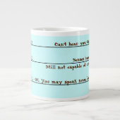 おもしろいなコーヒーはマグを目覚めます ジャンボコーヒーマグカップ (正面)