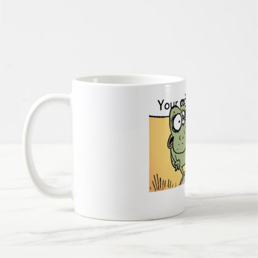 おもしろいなコーヒー冗談の漫画のマグ コーヒーマグカップ (左)