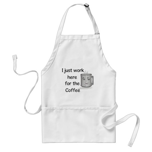 おもしろいなコーヒー恋人のエプロン スタンダードエプロン (正面)