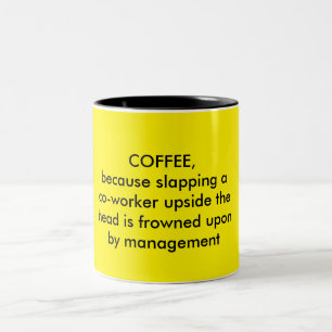 おもしろいなコーヒー恋人のマグ ツートーンマグカップ