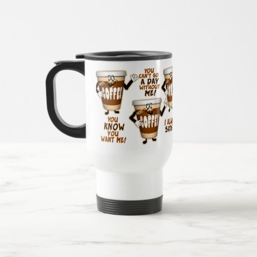 おもしろいなコーヒー恋人 トラベルマグ (左)