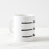 おもしろいなコーヒー・マグを妨げないで下さい コーヒーマグカップ (正面左)